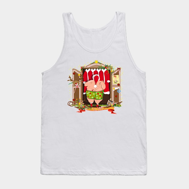 Santa Claus gets dressed Tank Top by Kisho